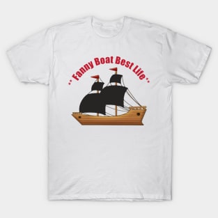 Minimal Boat Design T-Shirt